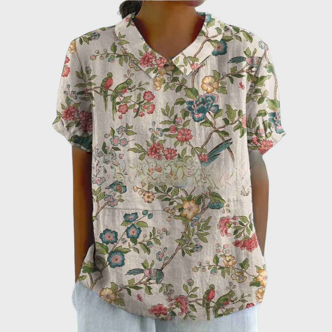 Emma | Blomstret Hverdagsbluse