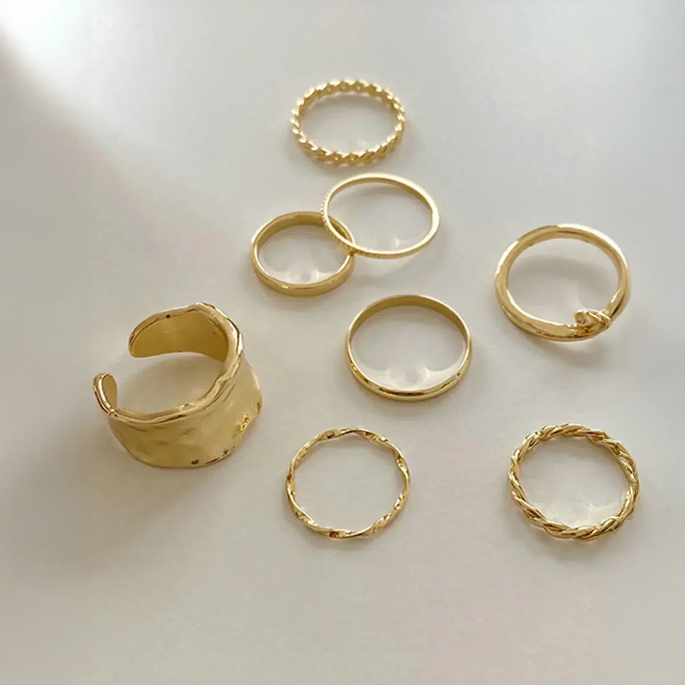 Lorienna | Conjunto de Anéis Minimalistas e Elegantes