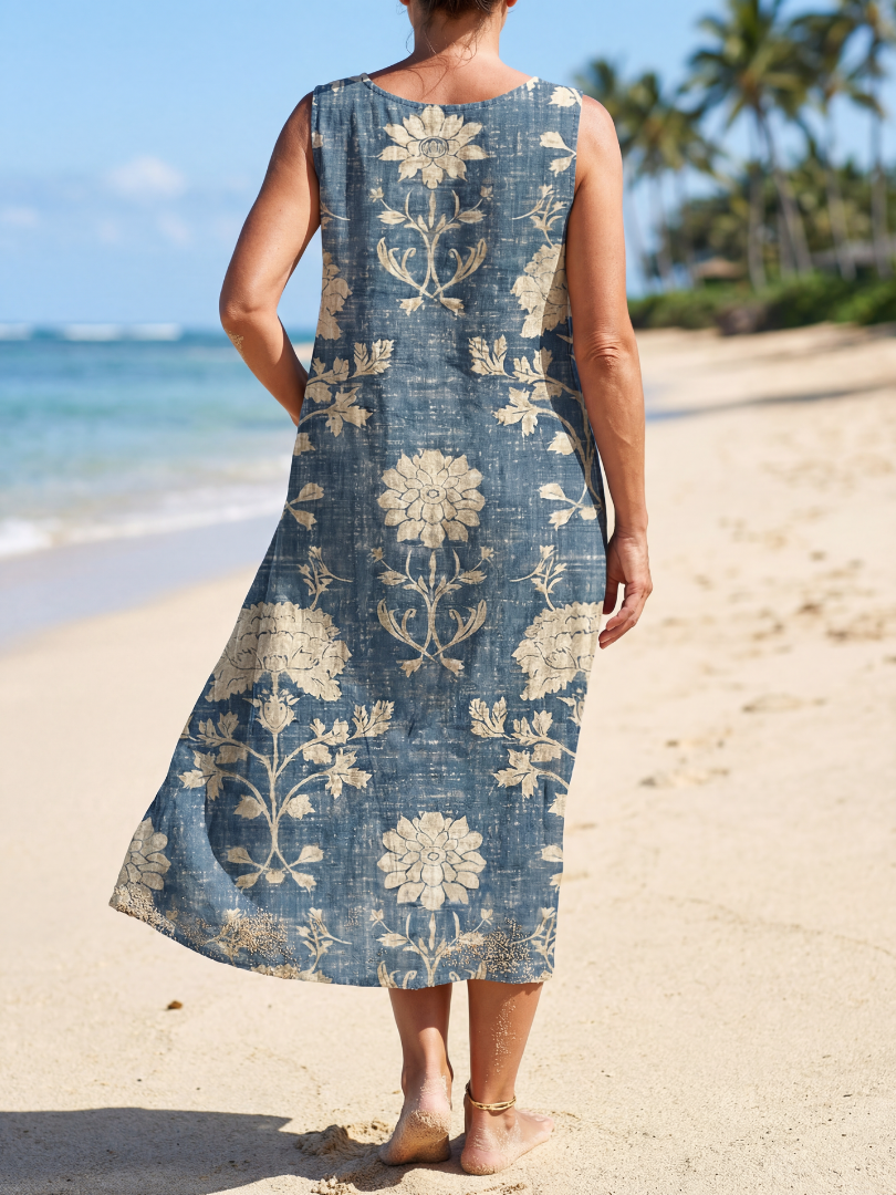 Kailo | Vestido Midi Floral Shoreline