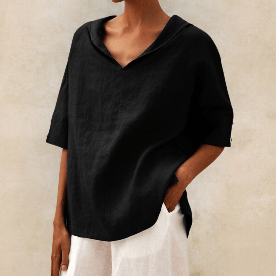 Marie | Coastal Breeze Oversized Skjorte