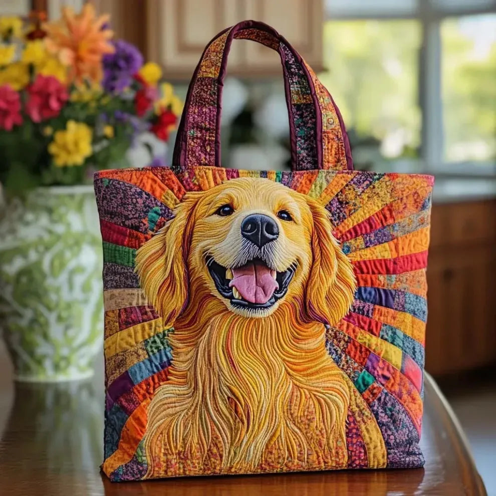 Golden Companion | Handmade Quilted Tote