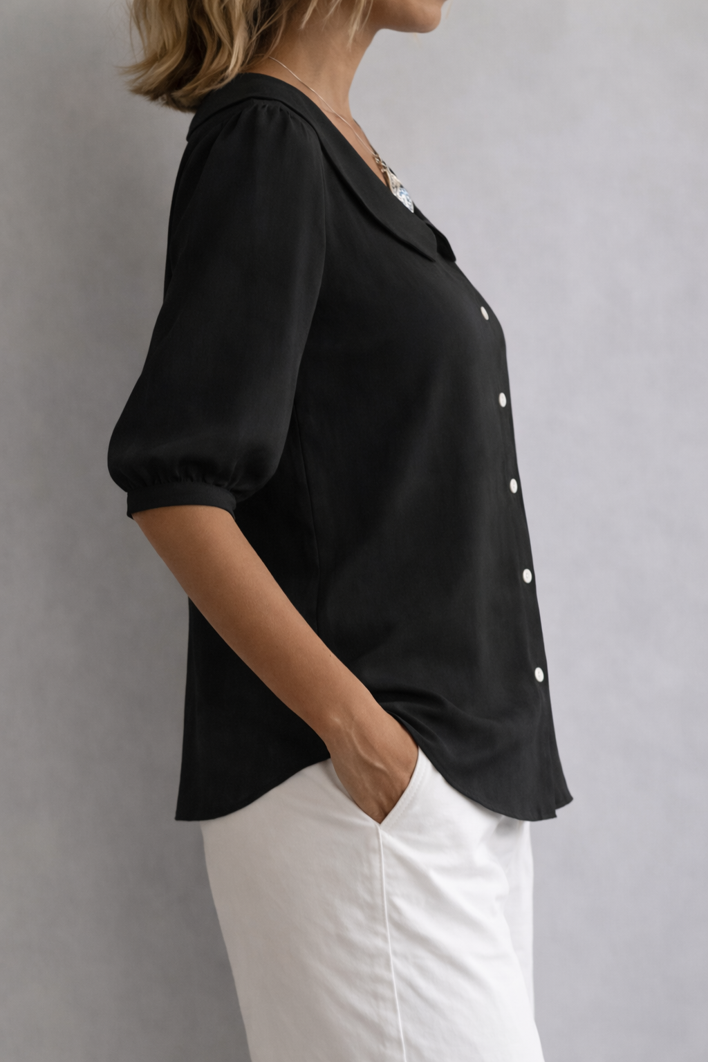 Philomena | Skjortebluse med krave