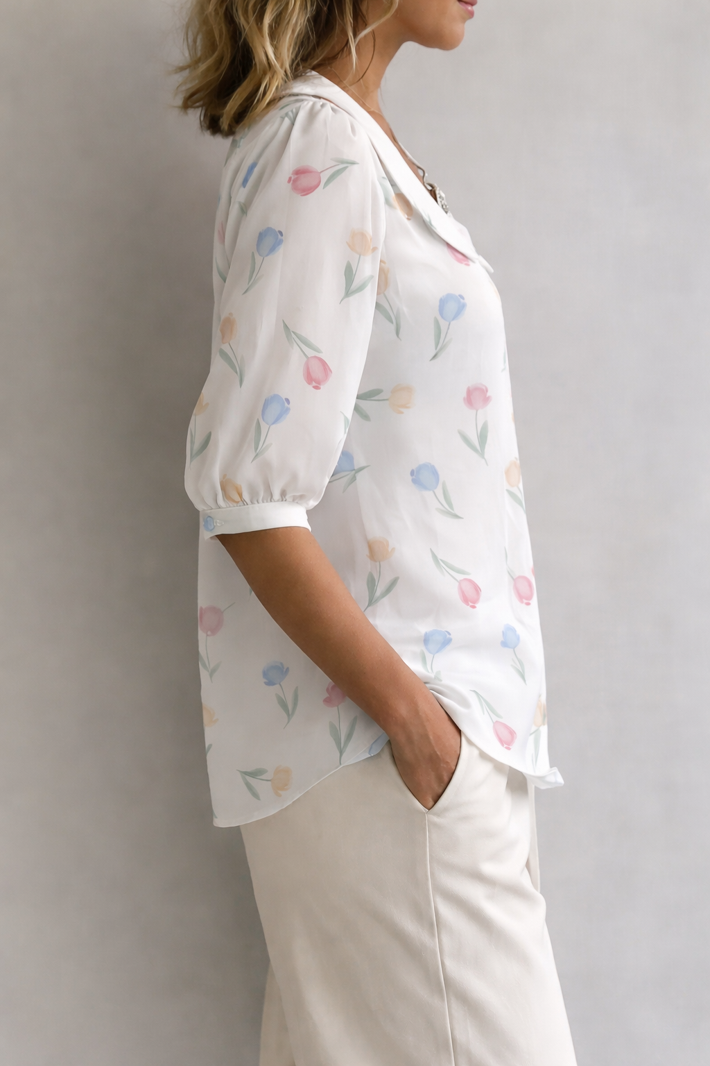 Sabine | Blomstret Bluse
