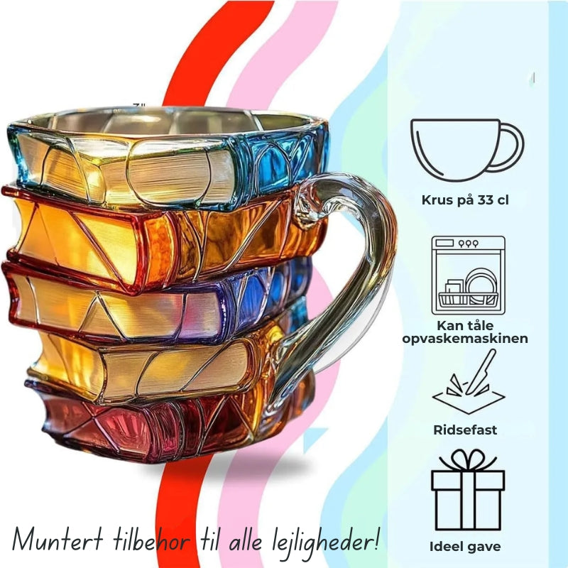 LetterCup Hand-Painted 3D Book Mug