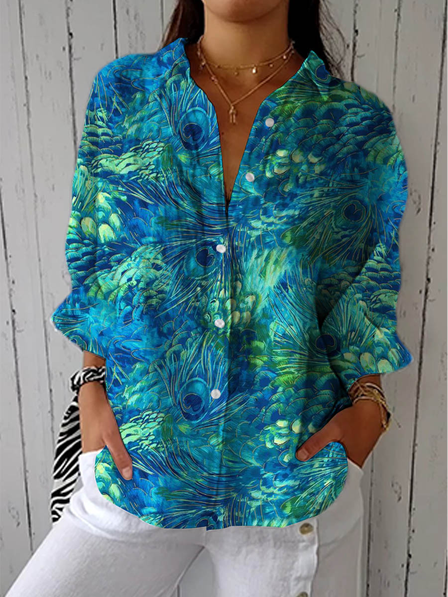 Florina | Peacock Grace Bluse