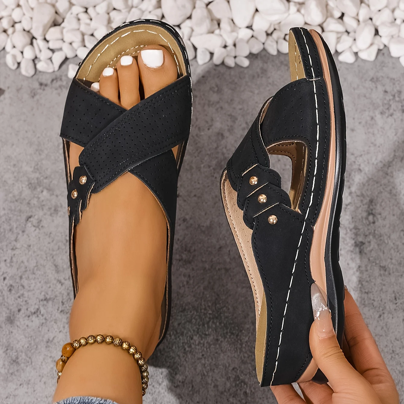 Neve | Orthopedic Wedge Sandals
