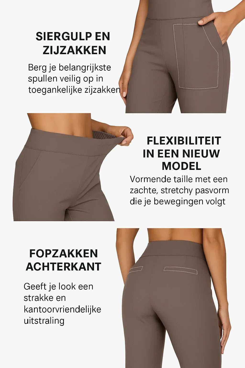 Lia Stretchbukser | Damebukser med behagelig pasform og blødt stretchstof