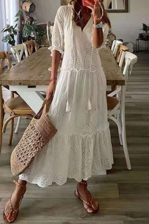 Chanty | Letblomstret Maxi-kjole