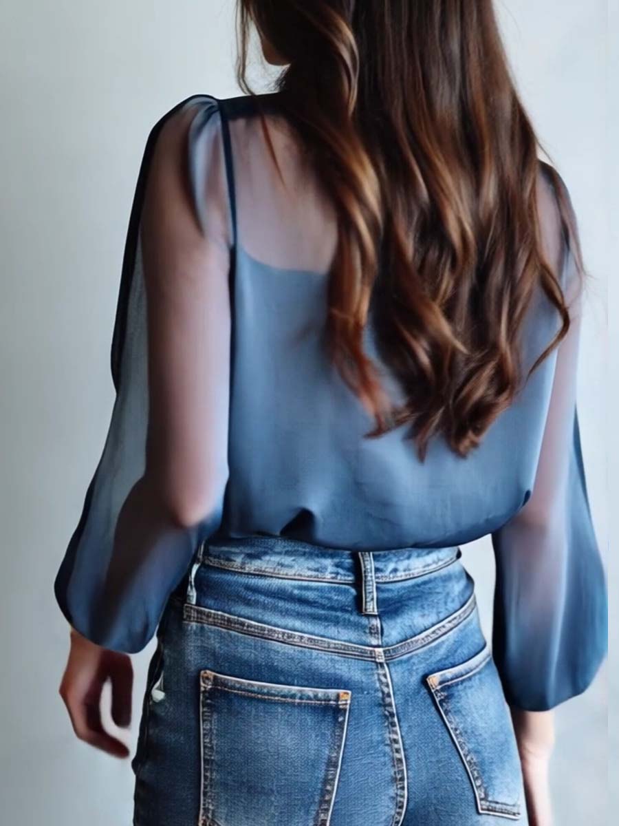 Blomstret boheme chic bluse til kvinder