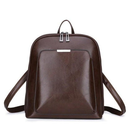 Classic Backpack with Double Zipper - Elegant Design