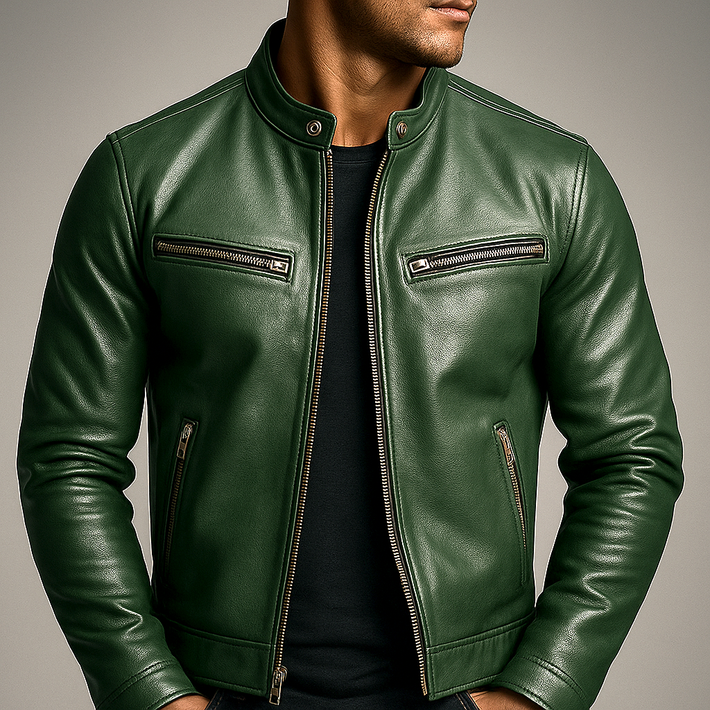 Herman | Vintage Leather Jacket for Men - All-Day Comfort