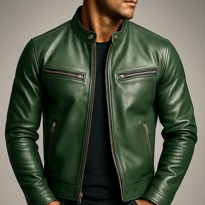 Herman | Vintage Leather Jacket for Men - All-Day Comfort