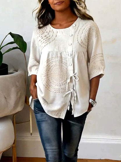 Emeline™ Soft Embroided Linen Top
