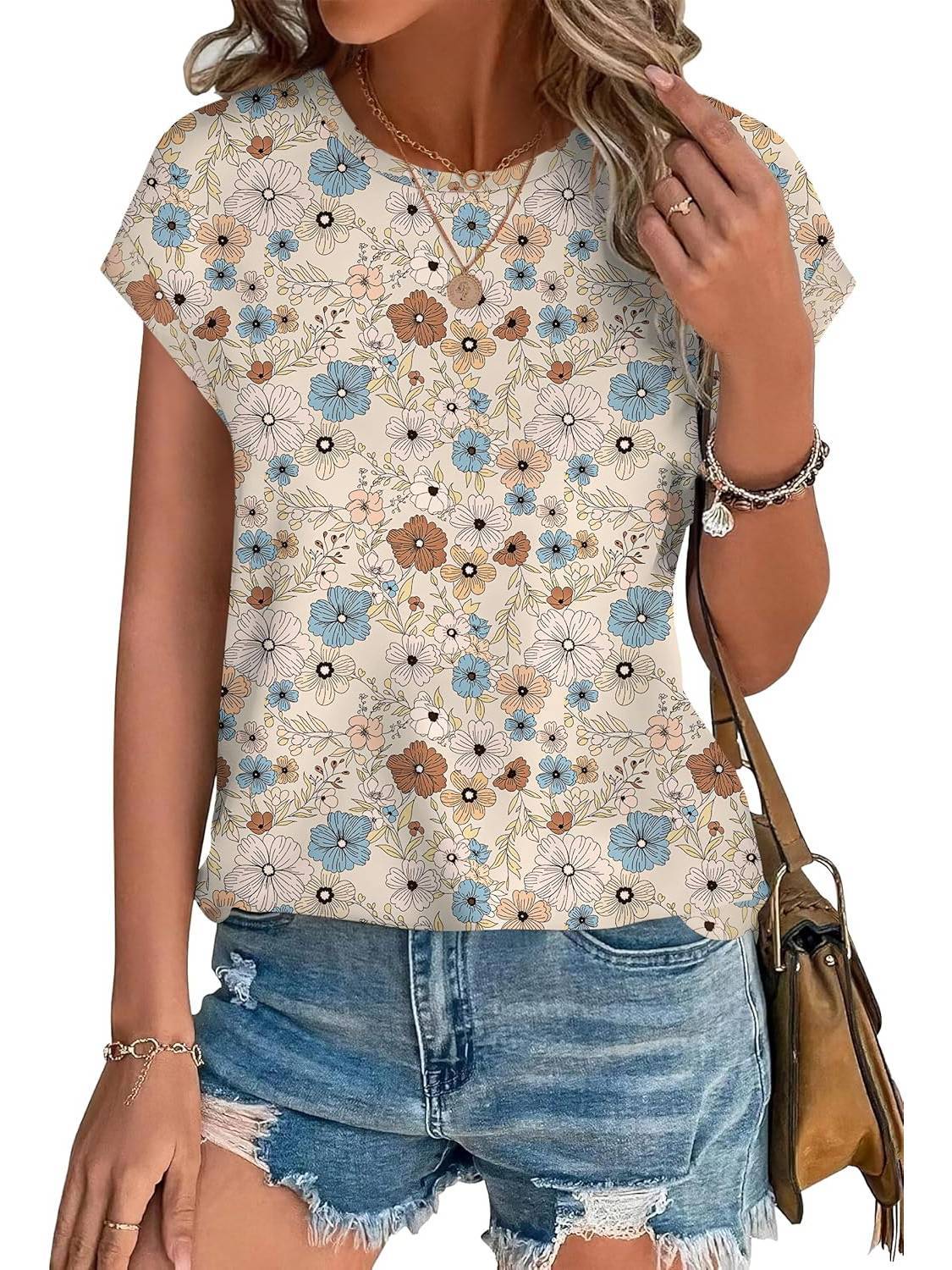 Necie | Chic trykt bluse