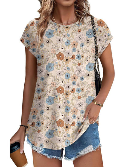 Necie | Chic trykt bluse