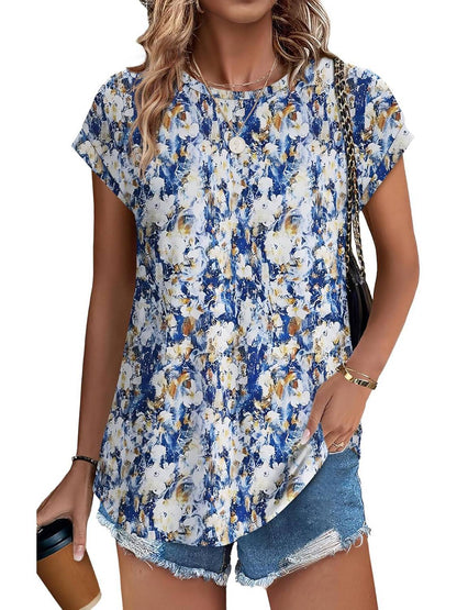 Necie | Chic trykt bluse
