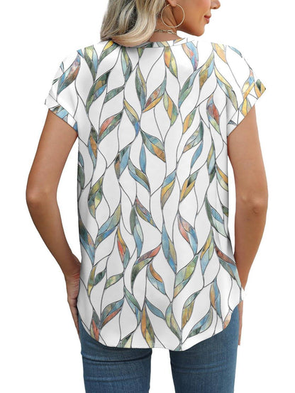 Necie | Chic trykt bluse