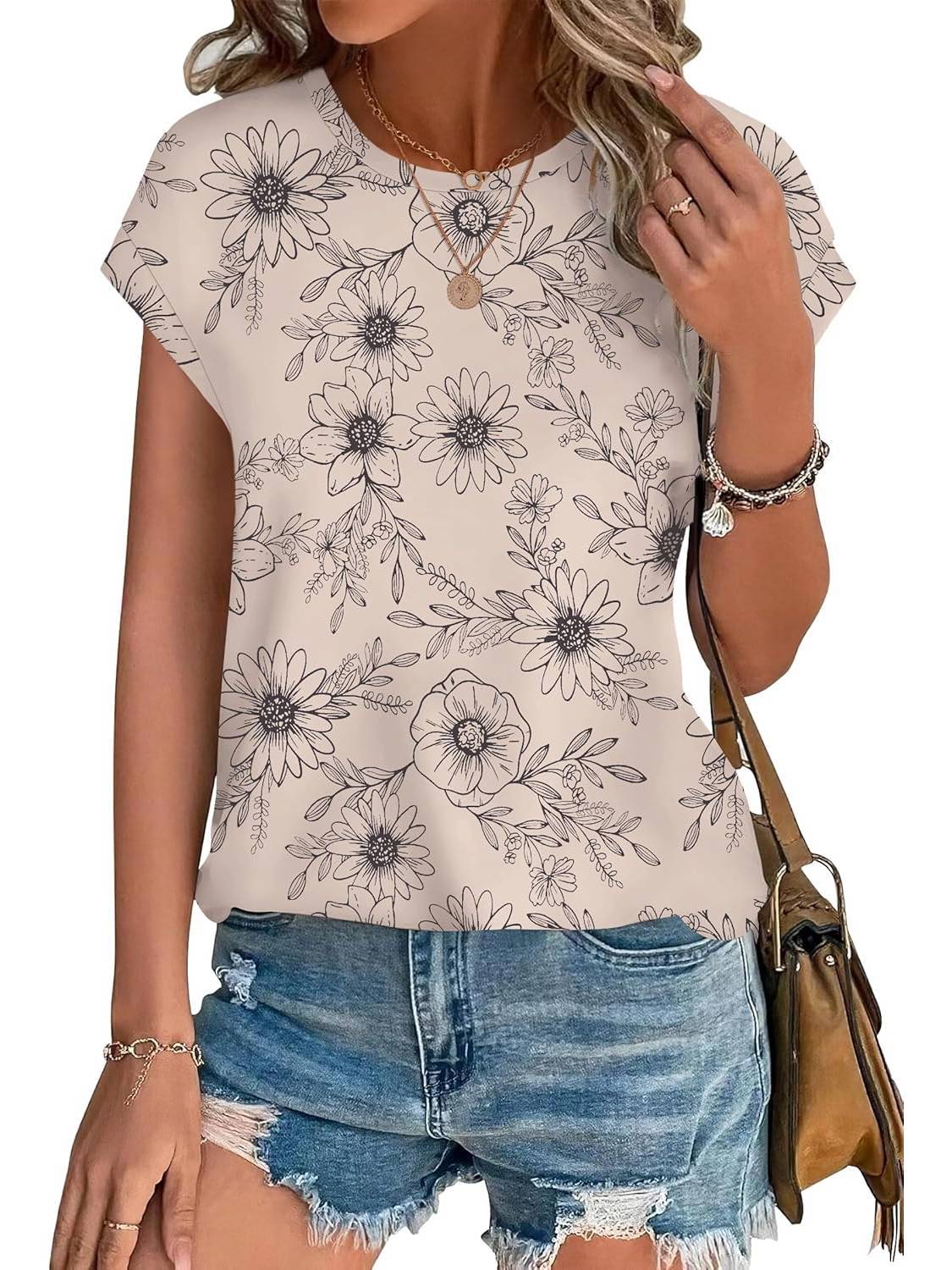 Necie | Chic trykt bluse