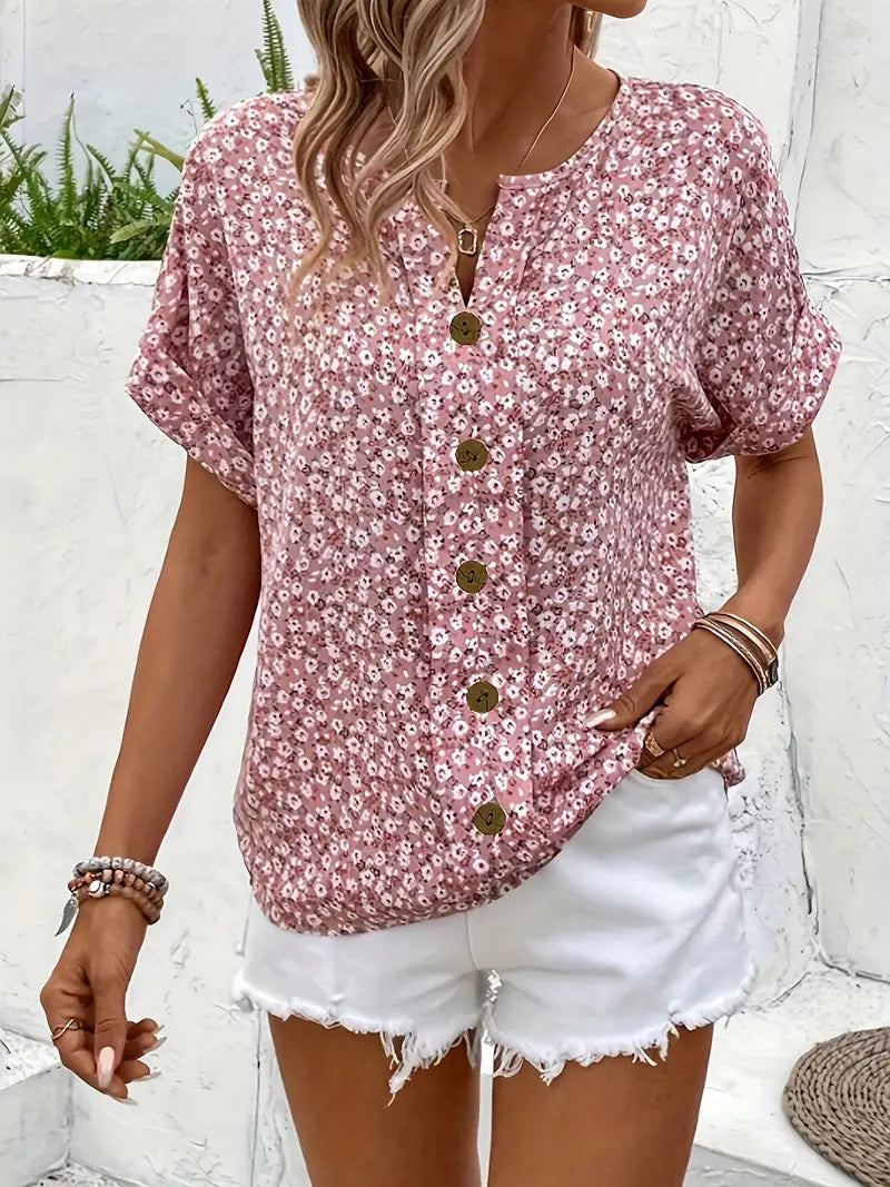 Verna™ | Stilfuld bluse med blomsterprint