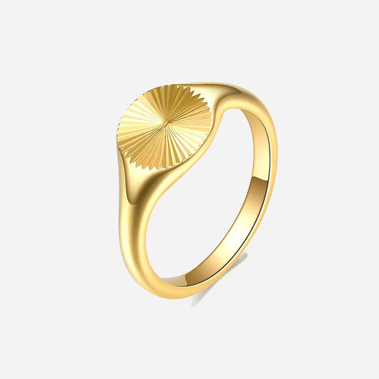Rizavelle | Anillo Sunburst de Oro 18K