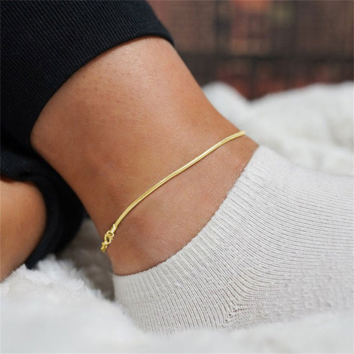 Shanileigh | Tornozeleira Rosa Ouro 18K