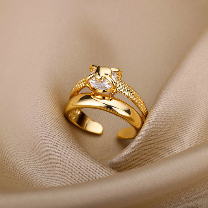 Melaniquee | Anel de Ouro 18K