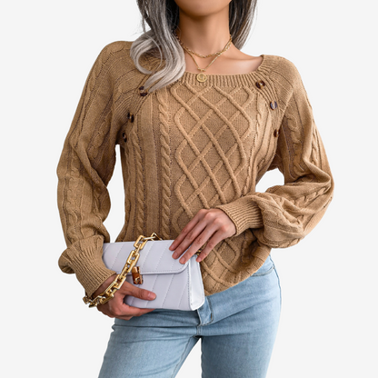 Meli™ Pullover mit Knopfdetail