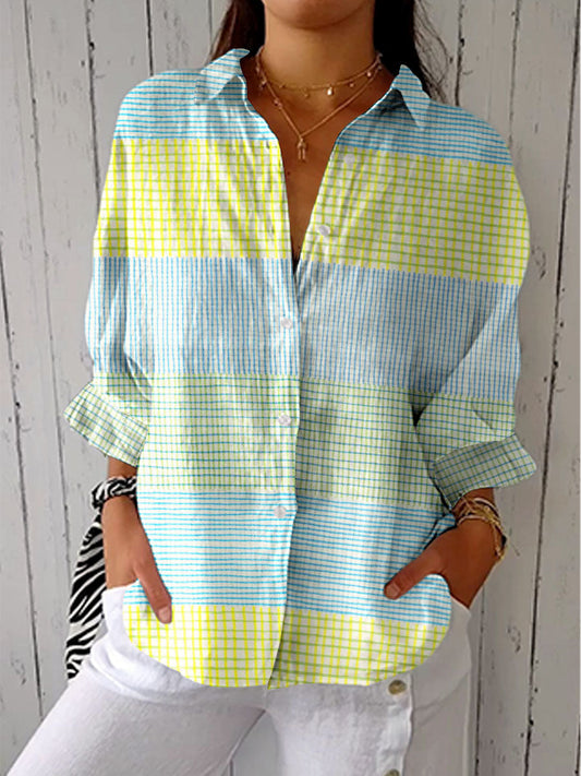 Filippa | Blusa Pastel con Cuadros