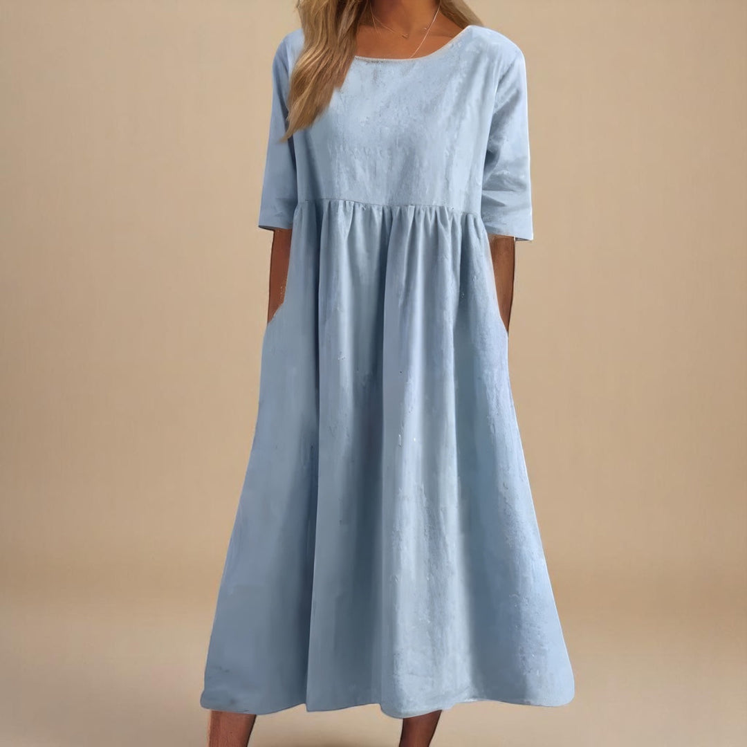 Miranda | Vestido Clássico de Manga Média