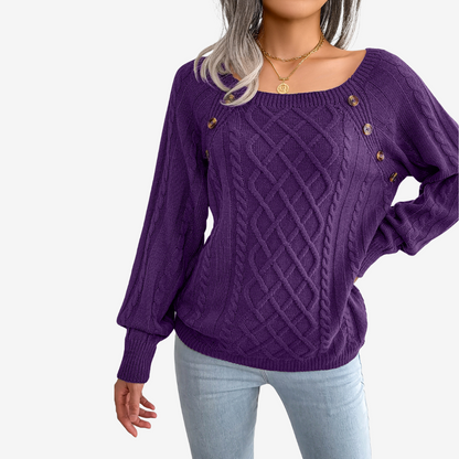 Meli™ Pullover mit Knopfdetail