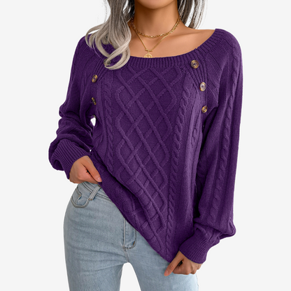 Meli™ Pullover mit Knopfdetail