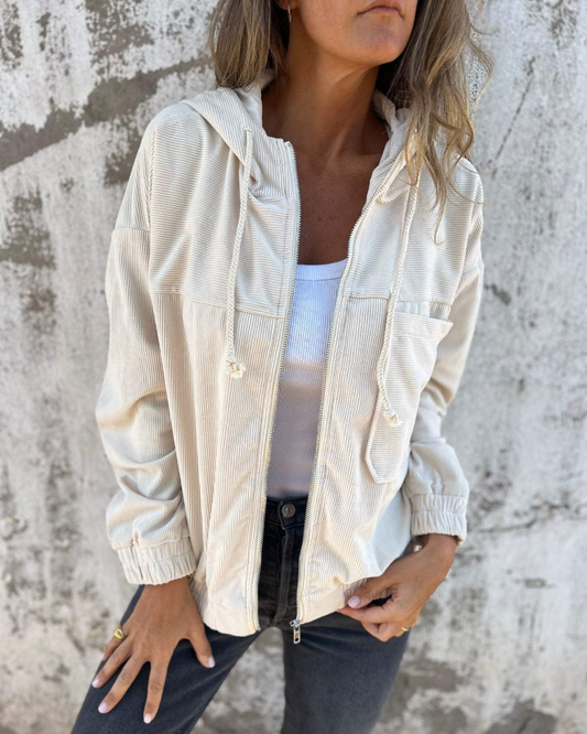 Ella™ | Kapuzenjacke mit Kordelzug und Reißverschluss