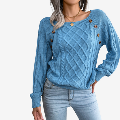 Meli™ Pullover mit Knopfdetail