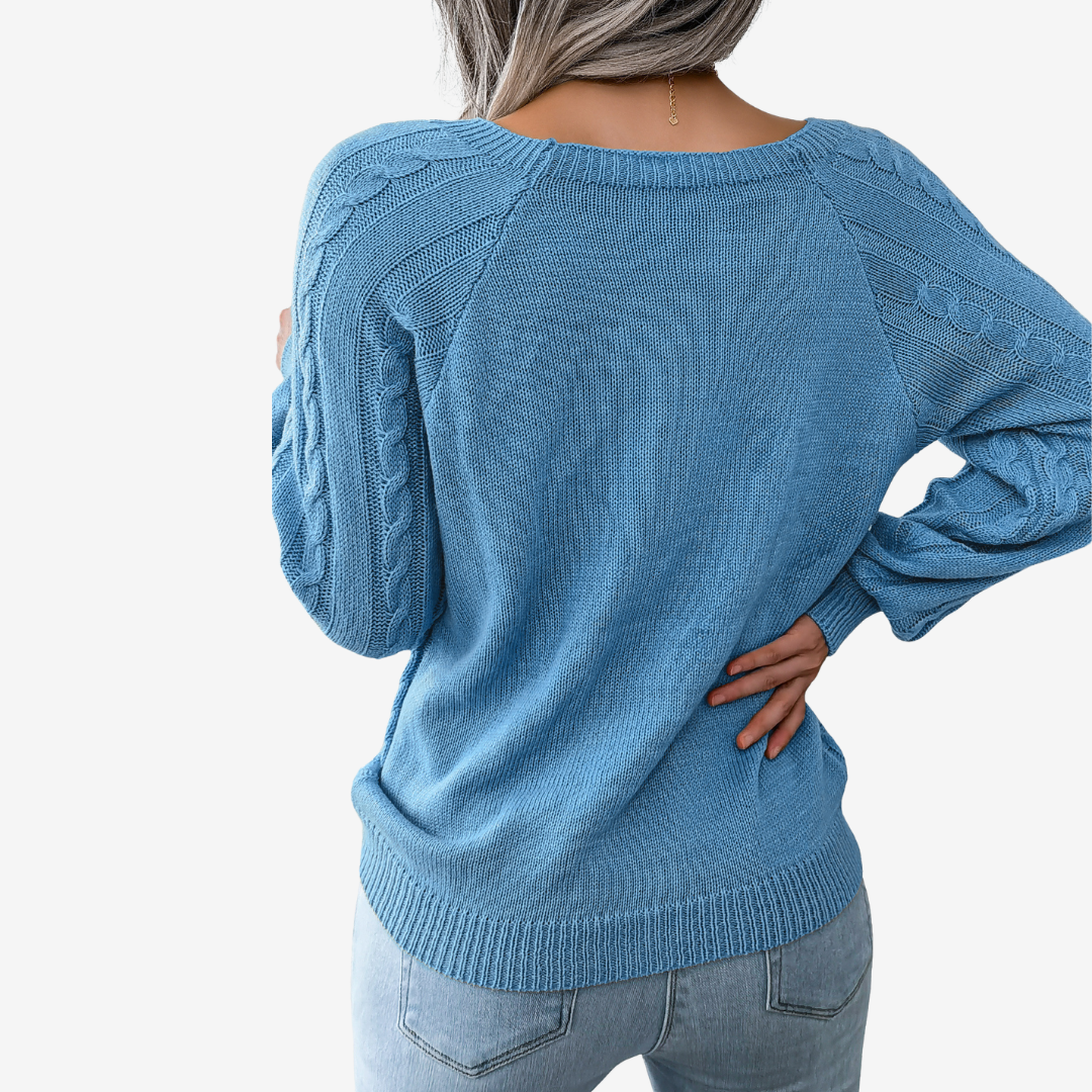 Meli™ Pullover mit Knopfdetail