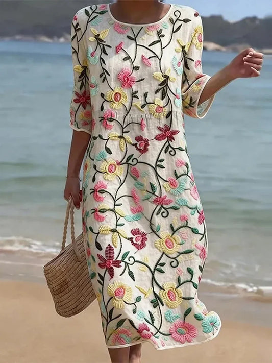 Erica | Elegant Floral Dress