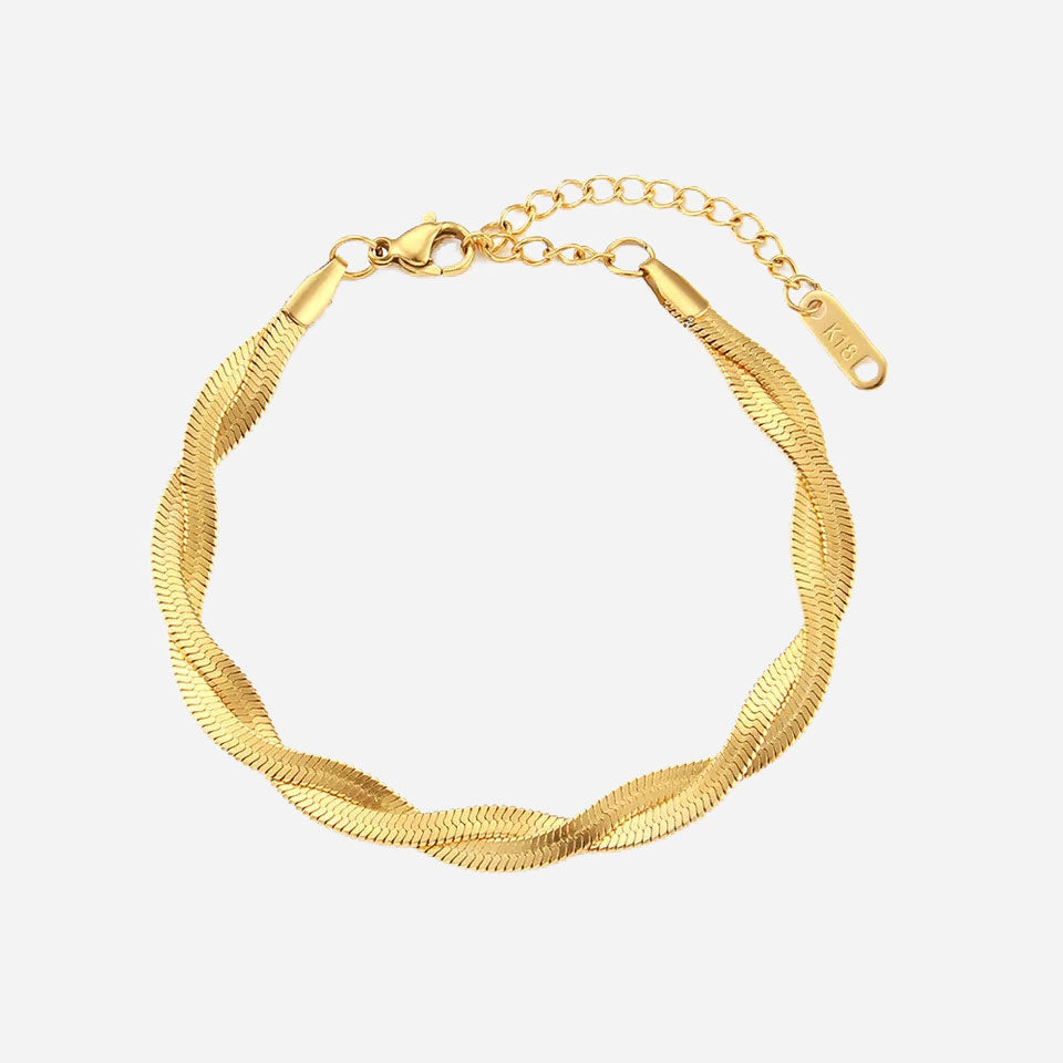 Madiorelle | Bracelete Torcido em Ouro 18K