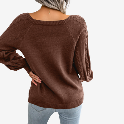 Meli™ Pullover mit Knopfdetail