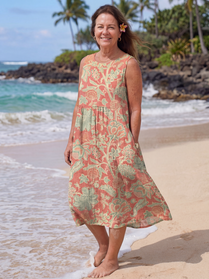 Maui | Strand-Midikleid