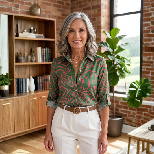 Sofia | Long Sleeve Print Shirt