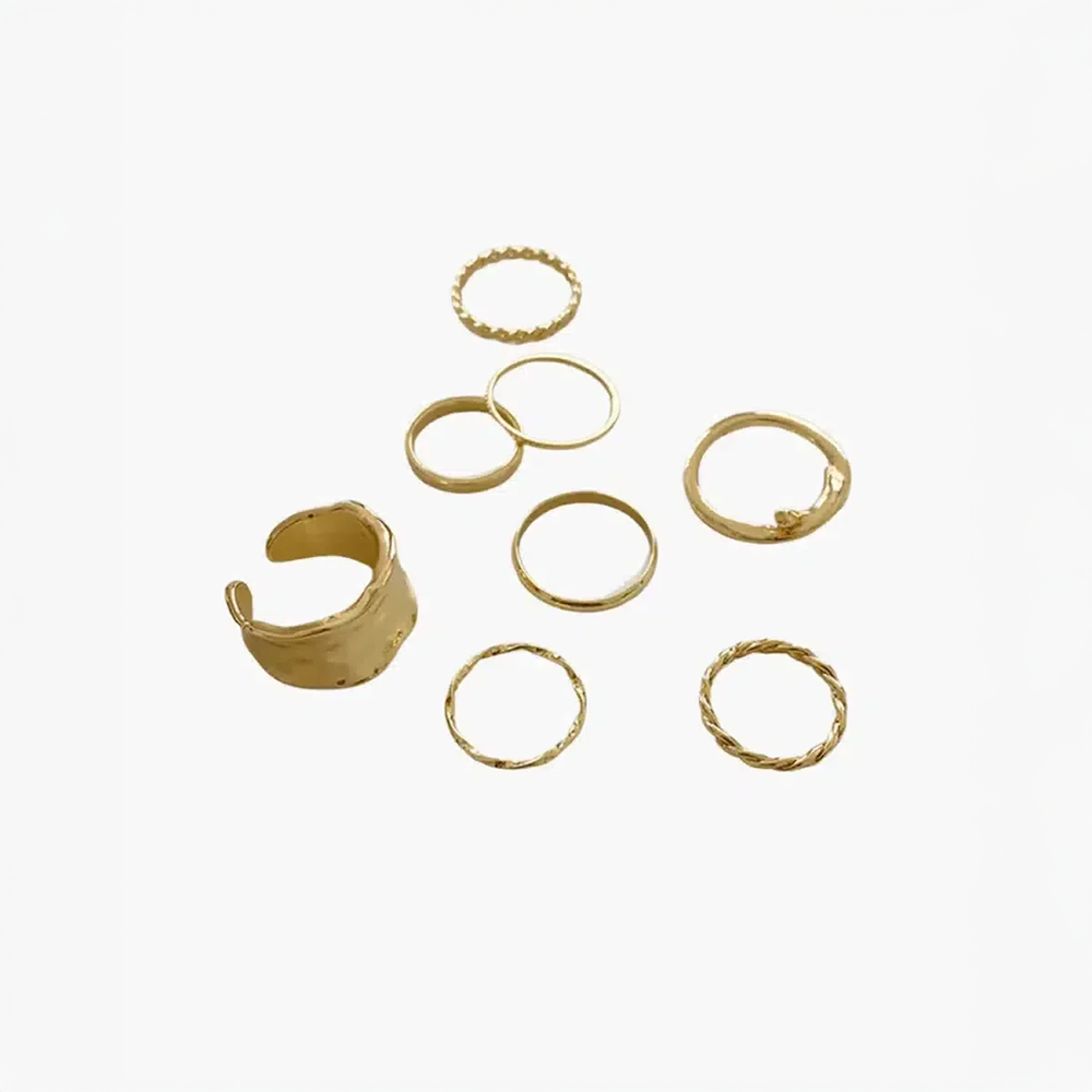 Lorienna | Conjunto de Anéis Minimalistas e Elegantes