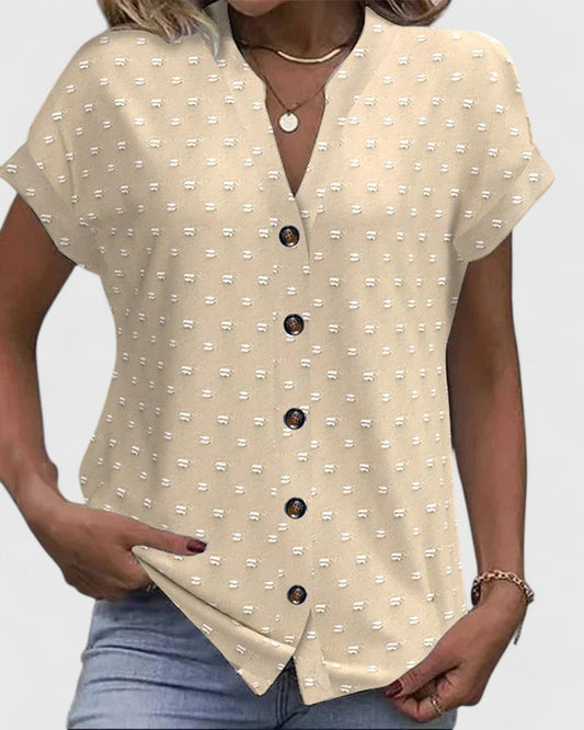 Miles | Komfortabel V-hals T-shirt