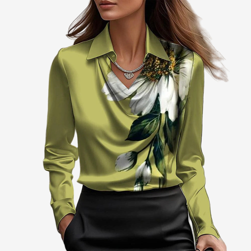 Elira™ Bluse mit Wasserfallausschnitt