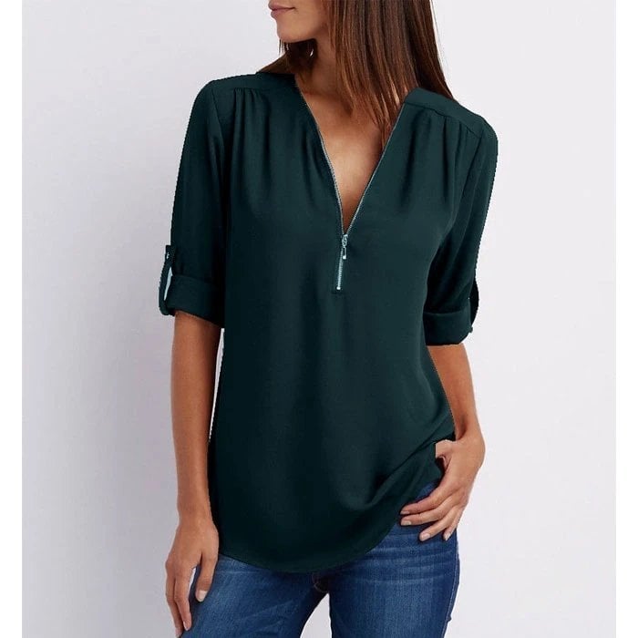 Gwen | Blusa Chique com Zíper