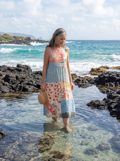 Kira | Vestido Midi Floral Costeiro