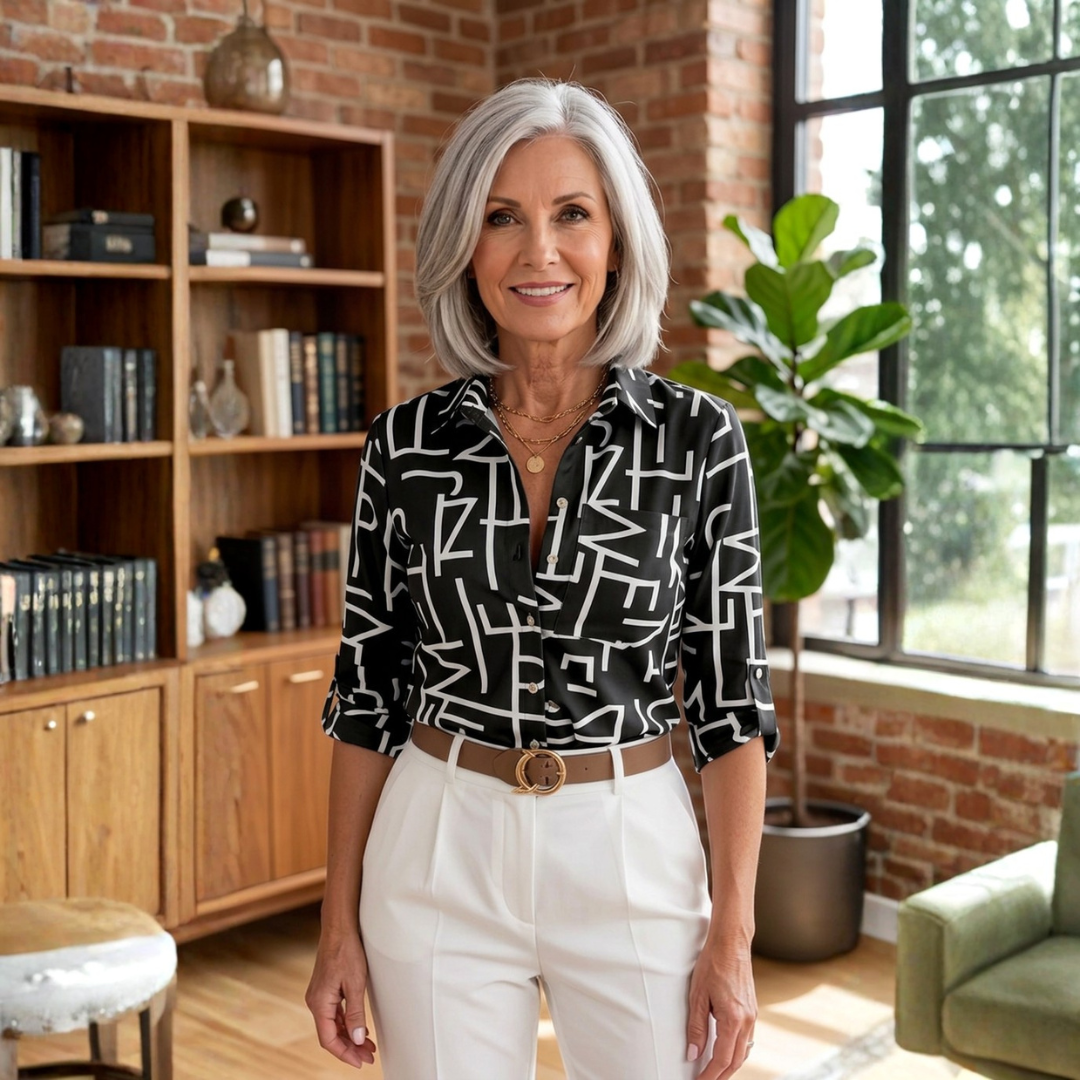 Sofia | Langarmshirt mit Print