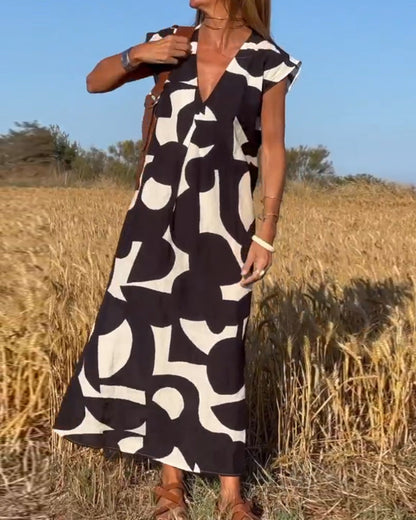Elowen | Sleeveless Printed Dress