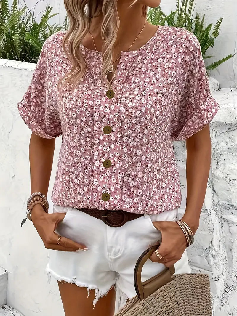 Verna™ | Stilfuld bluse med blomsterprint
