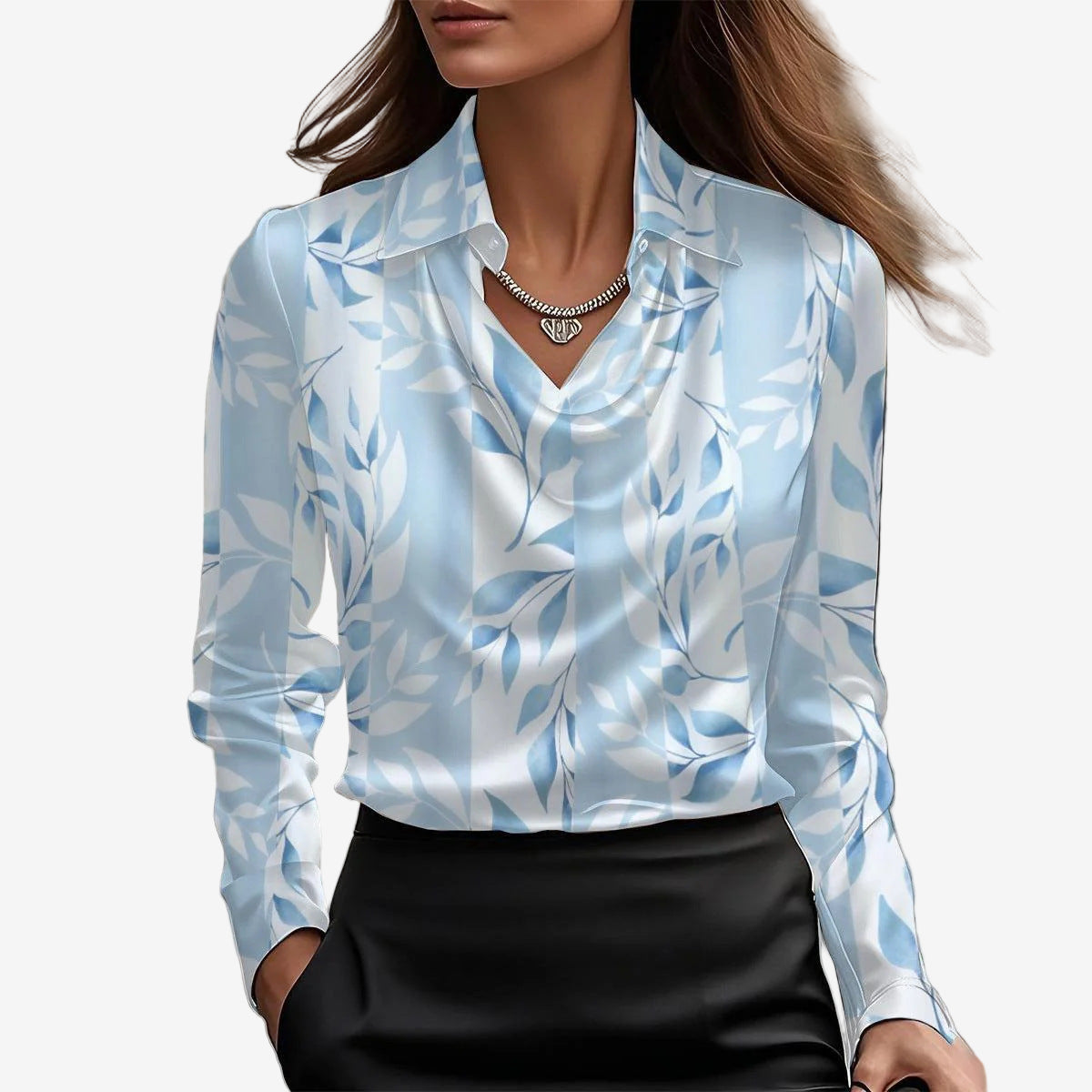 Elira™ Bluse mit Wasserfallausschnitt