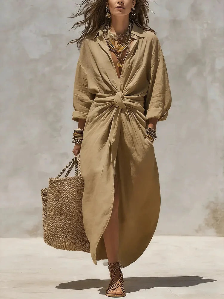 Women's Designer-style Shirt Dress