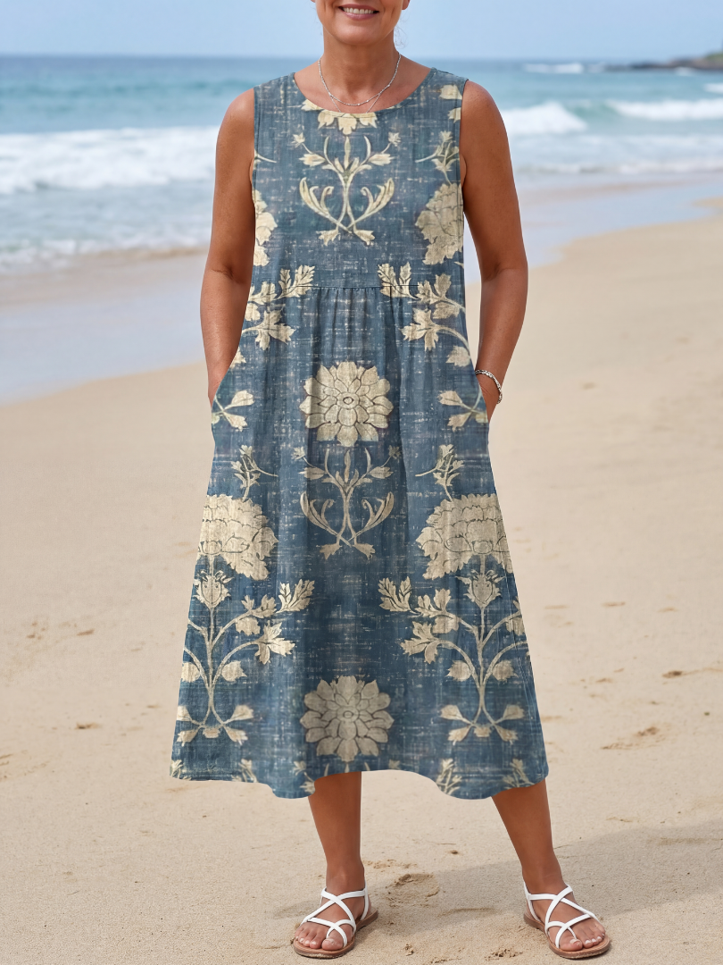Kailo | Vestido Midi Floral Shoreline